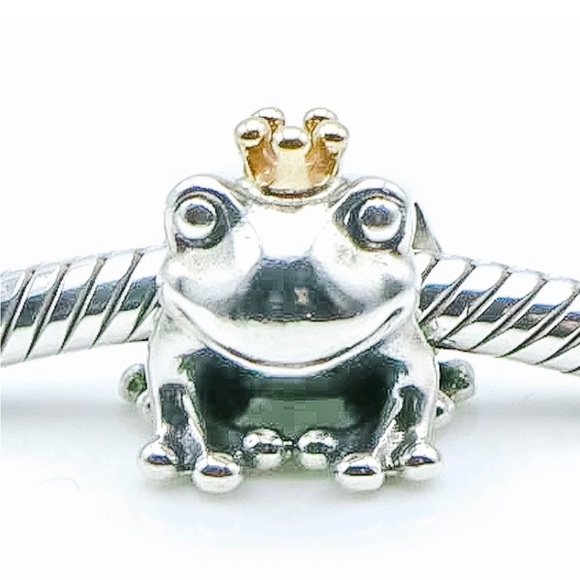 Pandora, silver 925 with a gold crown - Picture 1 of 2